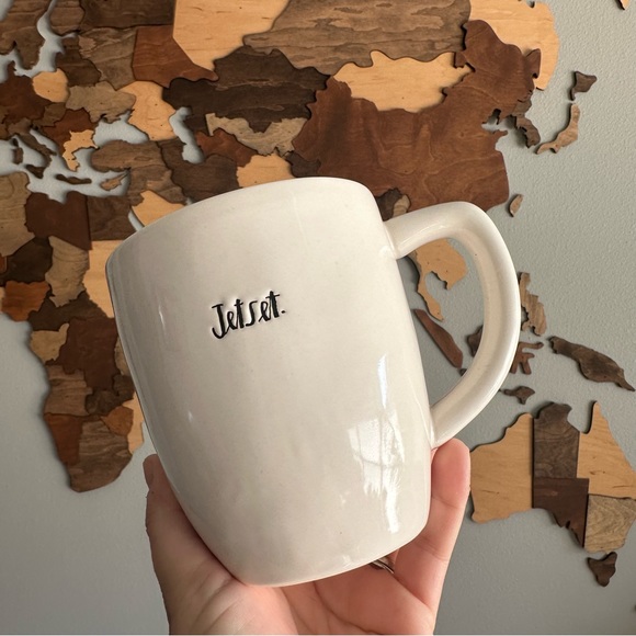 Rae Dunn Artisan Collection “Jetset” stamped 16 oz Ceramic Mug - Picture 5 of 5